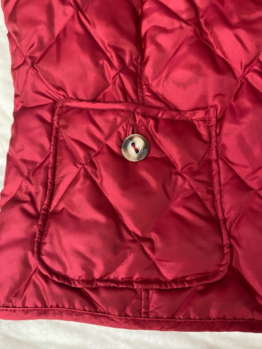 Talbots Woman Red Paisley-Lined Vest 1X - Picture 4 of 10
